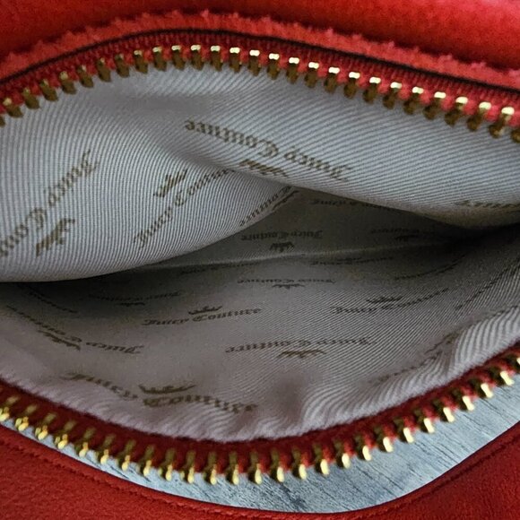 Juicy Couture Style 600 Vegan Leather Red Handbag - Picture 3 of 16